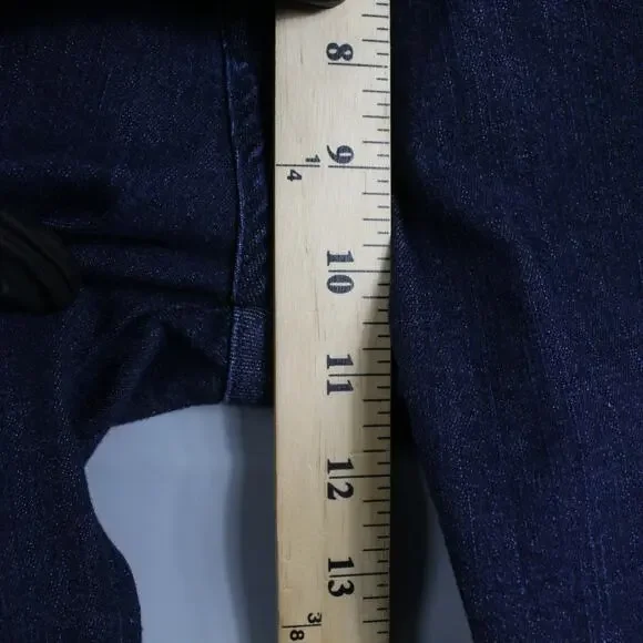 Sezane Jeans Womens 29 Brut Sexy Straight Slim Blue Quiet Luxury Minimalist - Picture 11 of 16